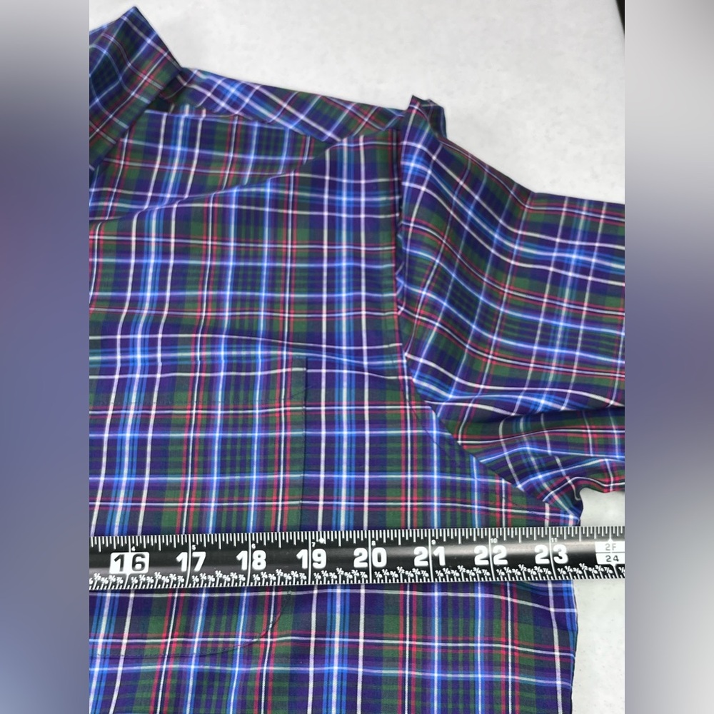 Saddlebred Men’s Long Sleeve Check Pattern Wrinkle Free Dress shirt. Large. - Picture 6 of 9